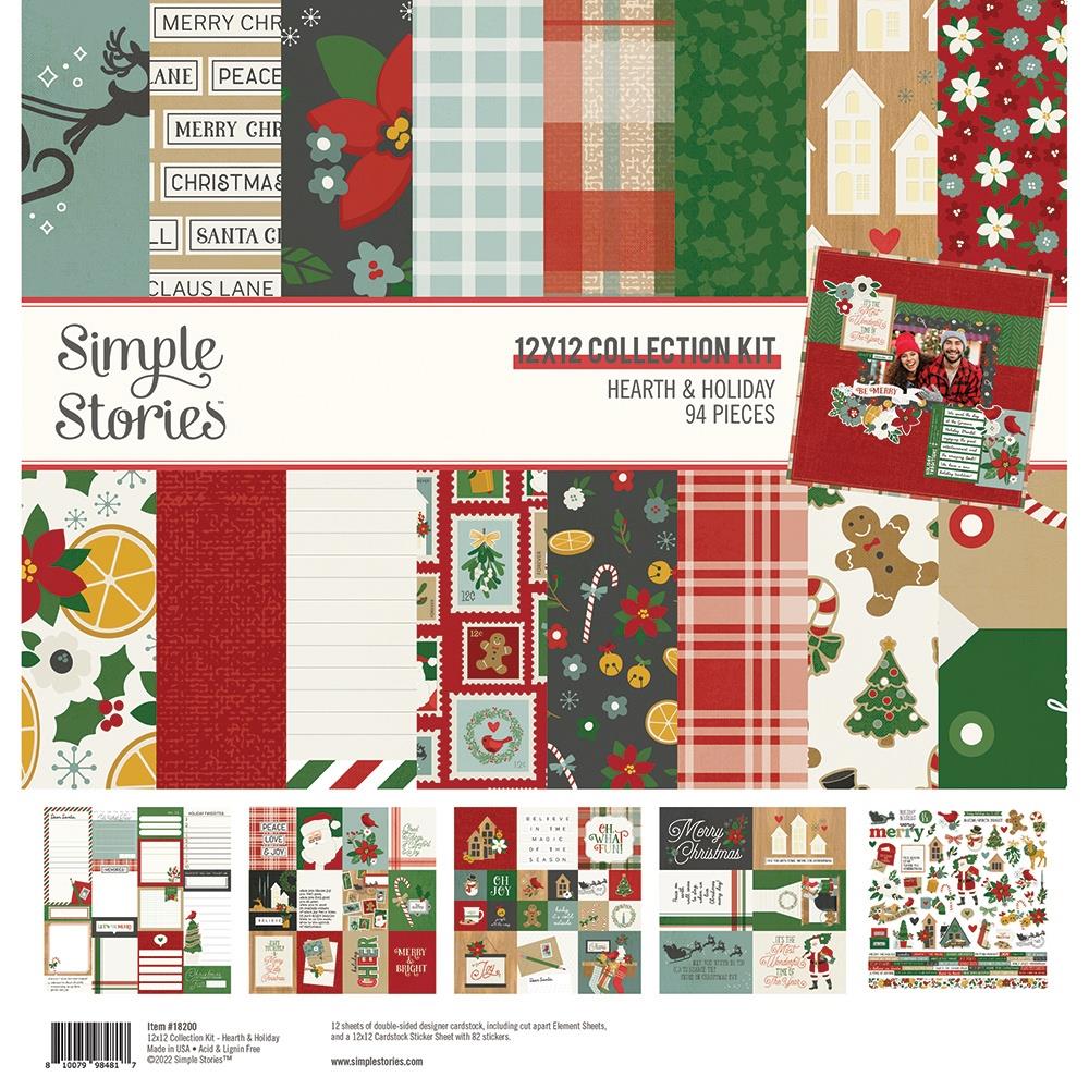 Simple Stories Collection Kit 12"X12" | Hearth and Holiday