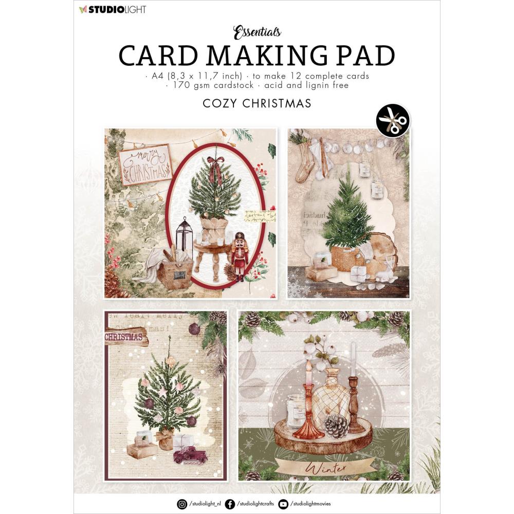 Studio Light Essentials Card Making Pad 12/Pkg | Cozy Christmas