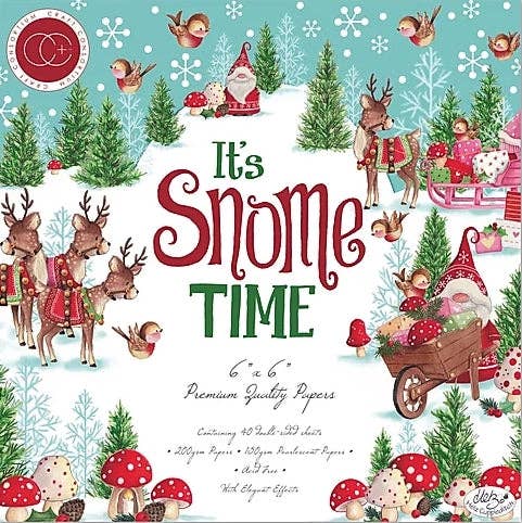 Ecstasy Crafts Distributing - It's Snome Time - 6x6 Paper Pad