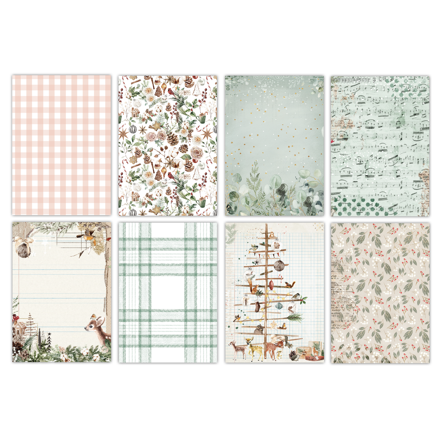 Pretty Little Studio - Comfort & Joy 6x9 Paper Pack | Woodland, Deer, Christmas