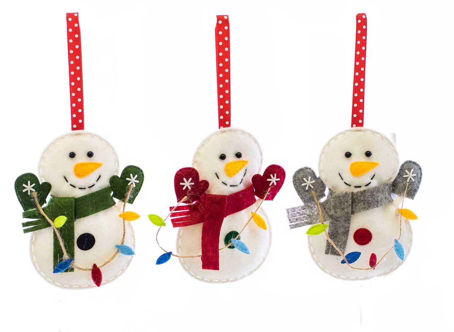 Seamus the Snowman Light Ornaments