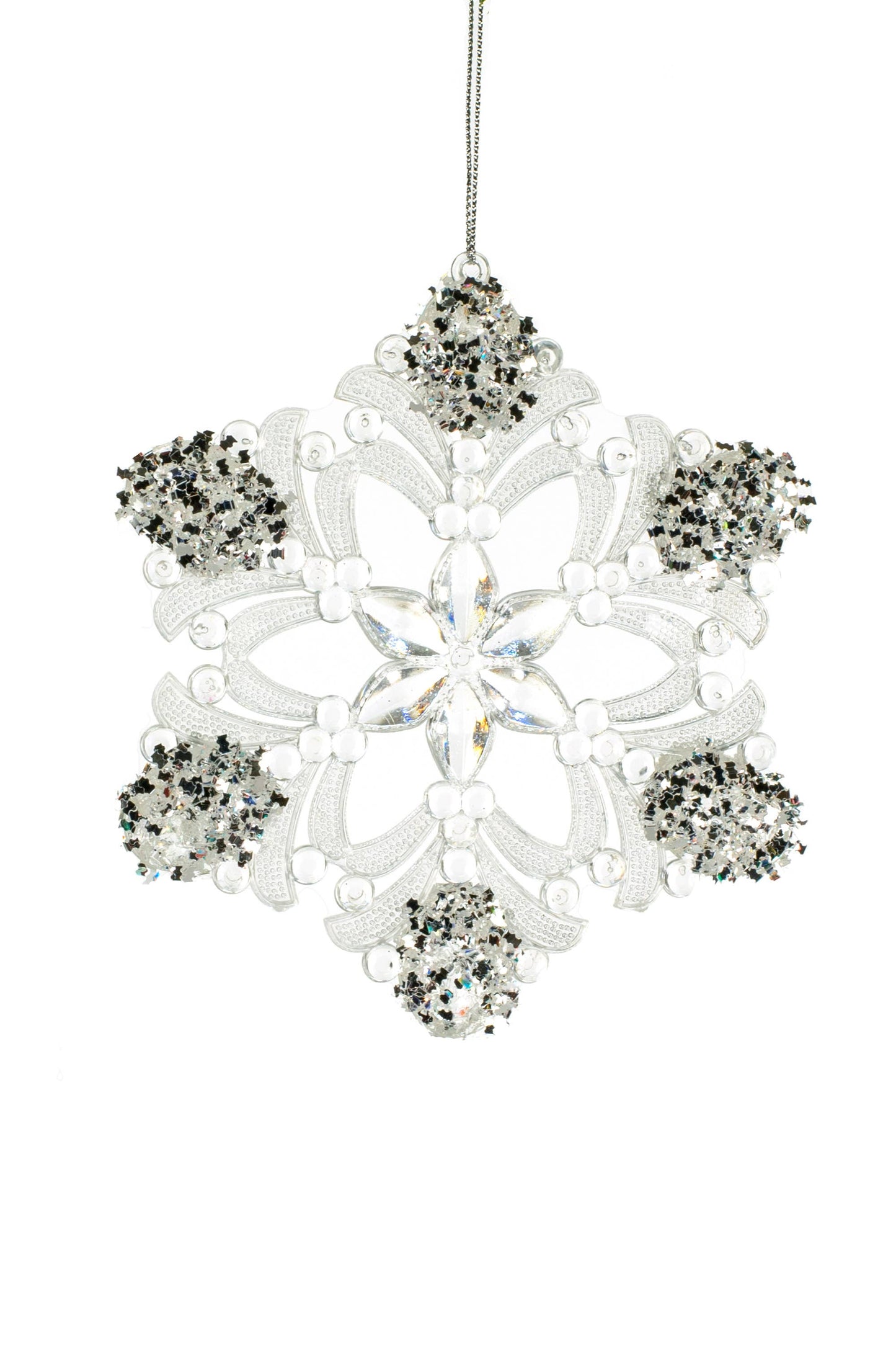 Starlight Collection - Clear Hanging Flower Ornament