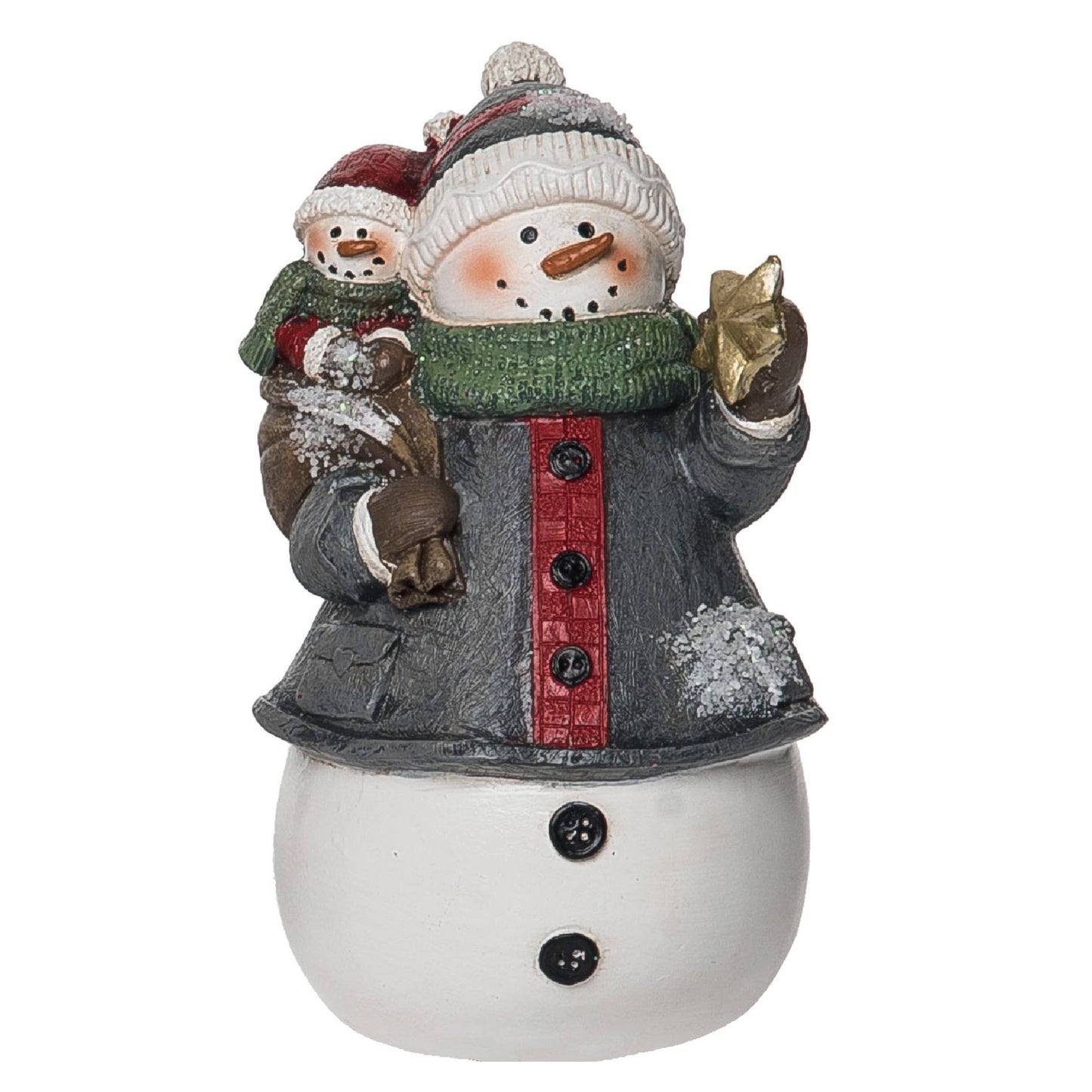 Christmas Quilted Snowman Figurine