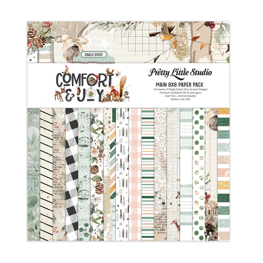 Pretty Little Studio - Comfort & Joy 8x8 Paper Pack